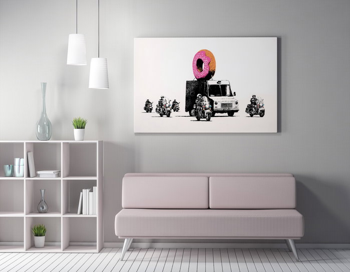 Wallity Lienzo Decorativo Banksy 70 x 100 cm